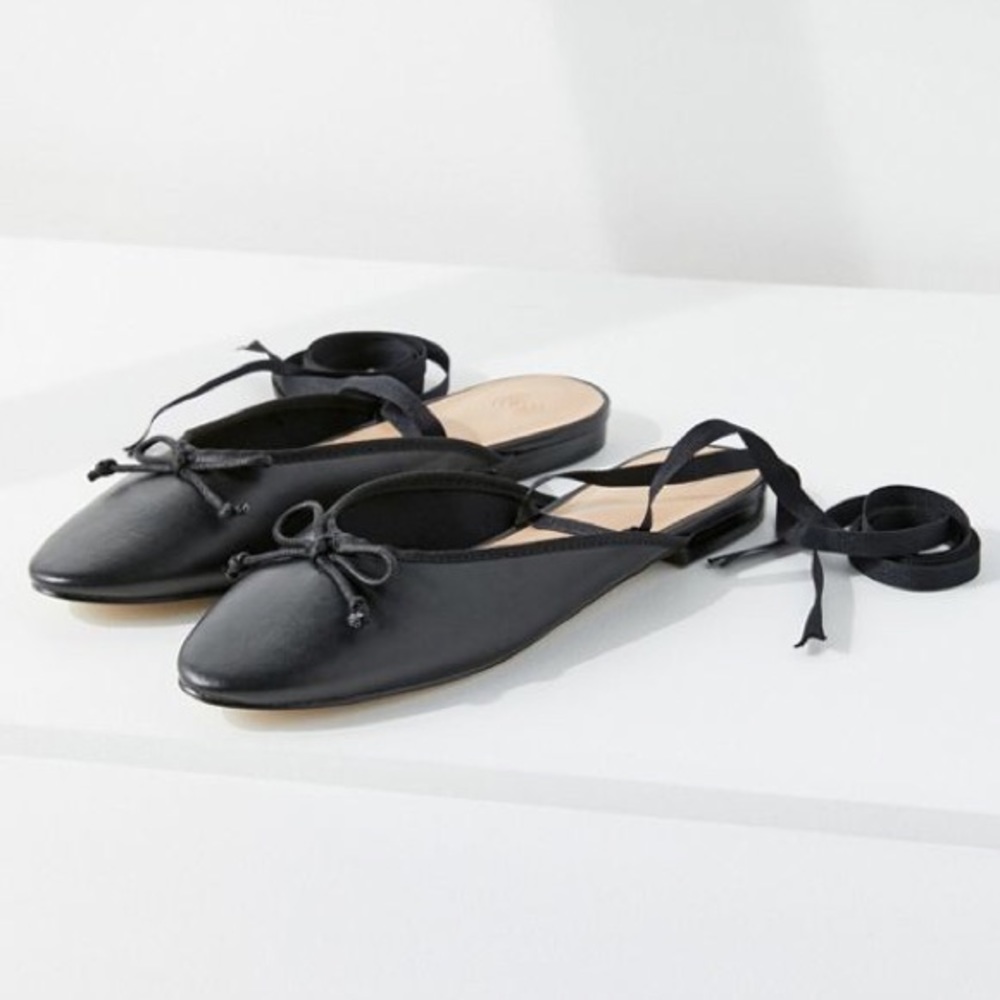 NWT✨ UO Urban Outfitters Black Ballet Mule Shoes 8 - Picture 4 of 6